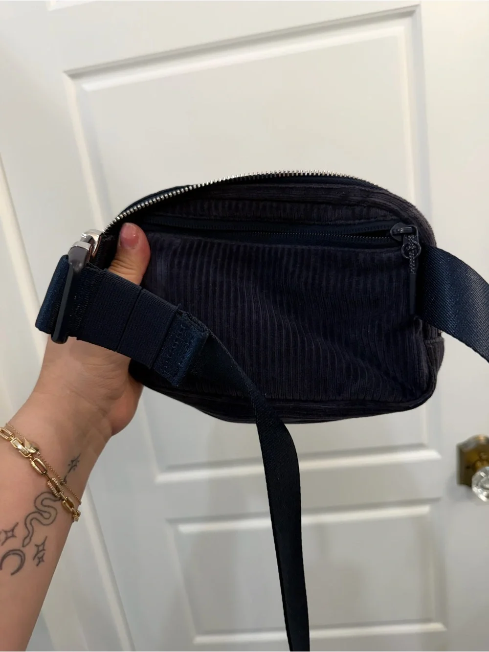 lululemon athletica Navy Corduroy Waist Pack